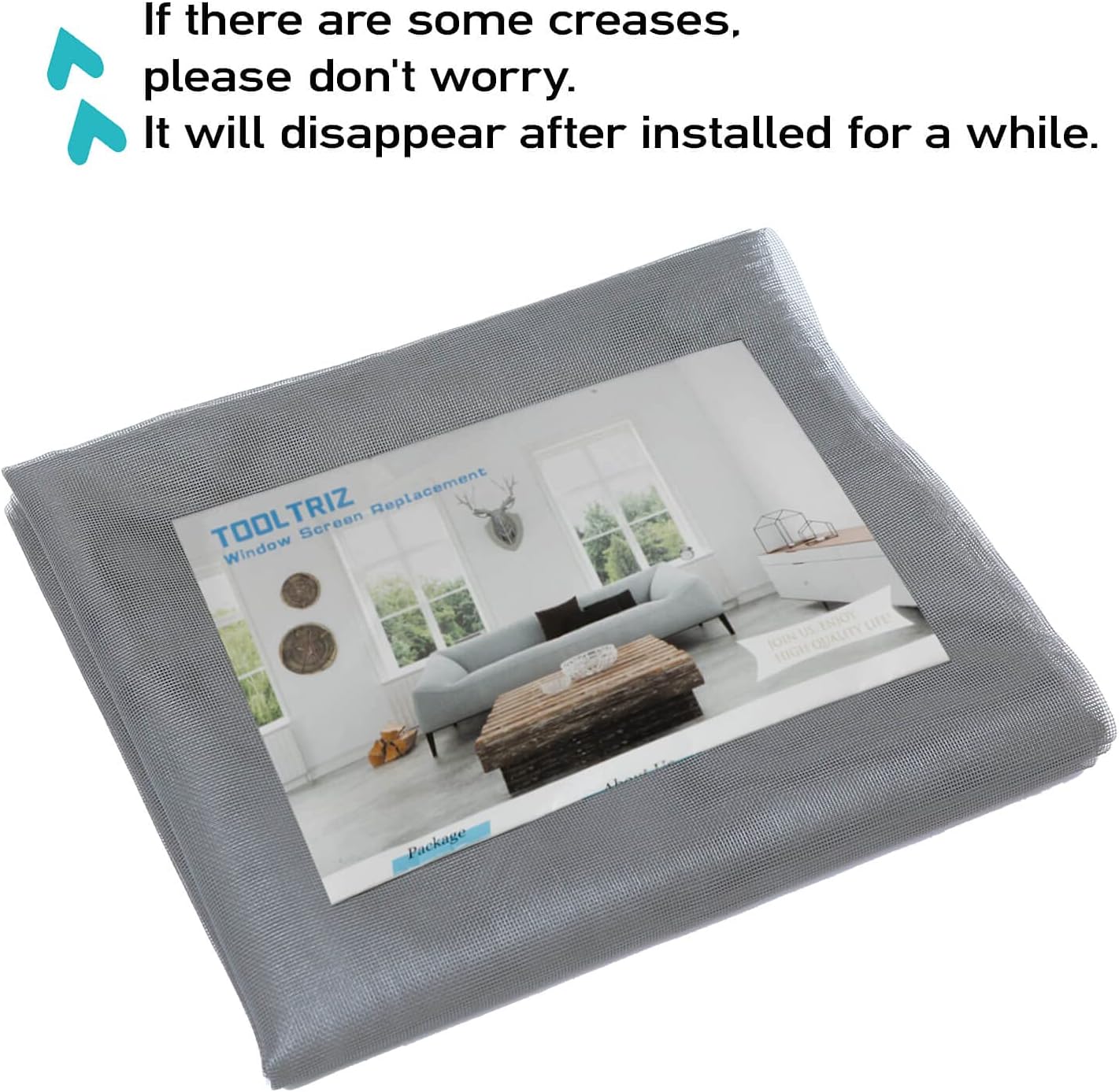 Windows Screen and Screen Door Replacement, 59"x106" Durable Fiberglass Screen Mesh- Window Screen & Sliding Screen Door Repair for Patio and Windows