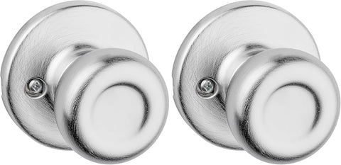 Kwikset Tylo Interior Privacy Door Knob with Lock, Door Handle For Bathroom and Bedroom, Polished Brass Keyless Turn Lock Doorknob, 1 Count (Pack of 1)