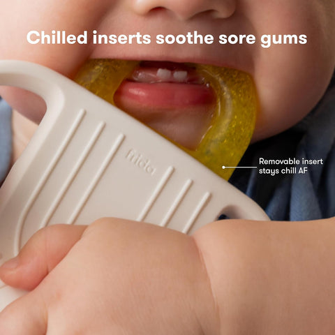 Frida Baby Silicone Teething Toys, 4-in-1 Teether for Babies & Infants