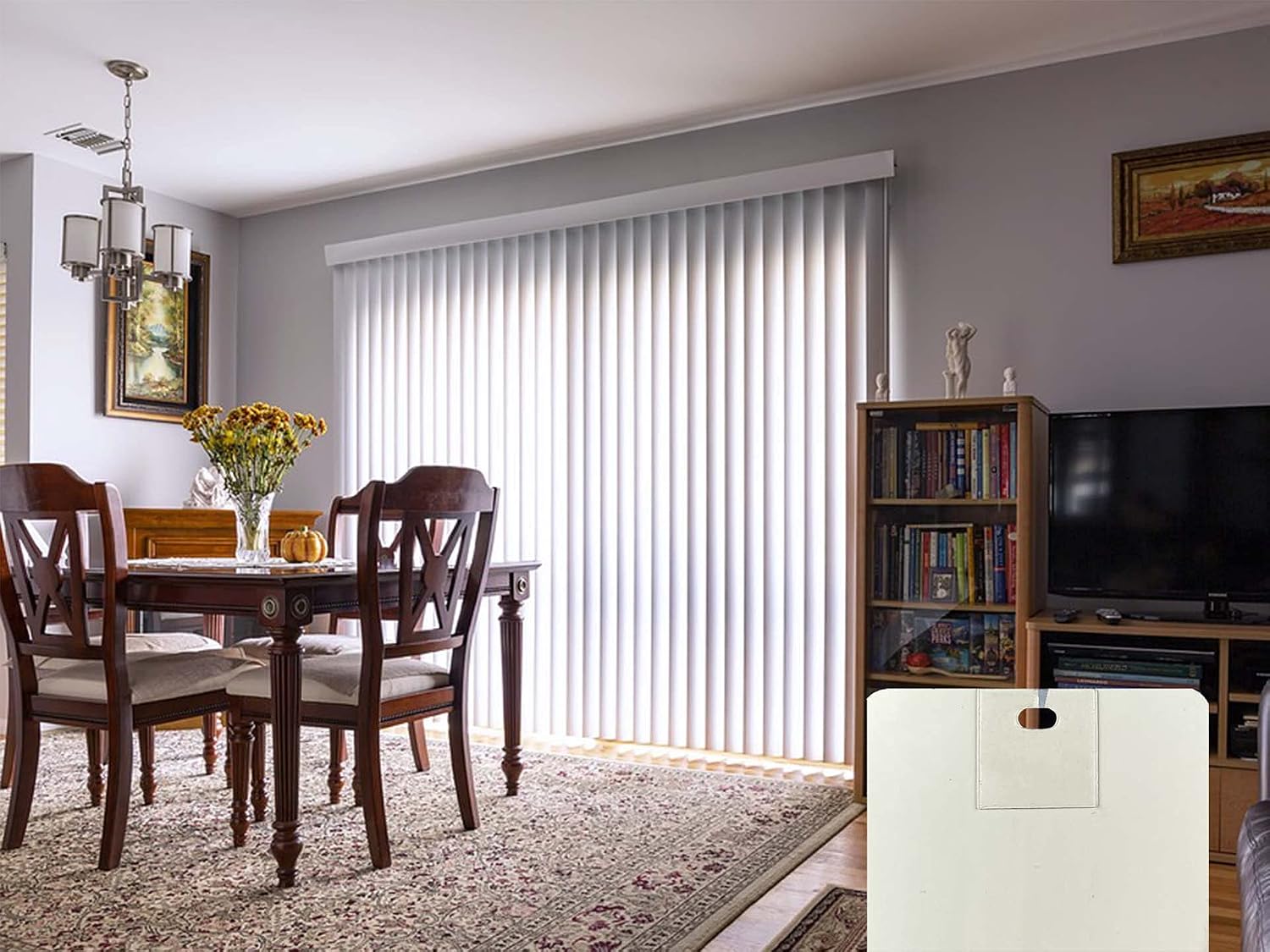 60 PCS Vertical Blind Repair Tabs Kit Clear Fixer Verticle Blinds Snap in Replacement Slats Parts Panels