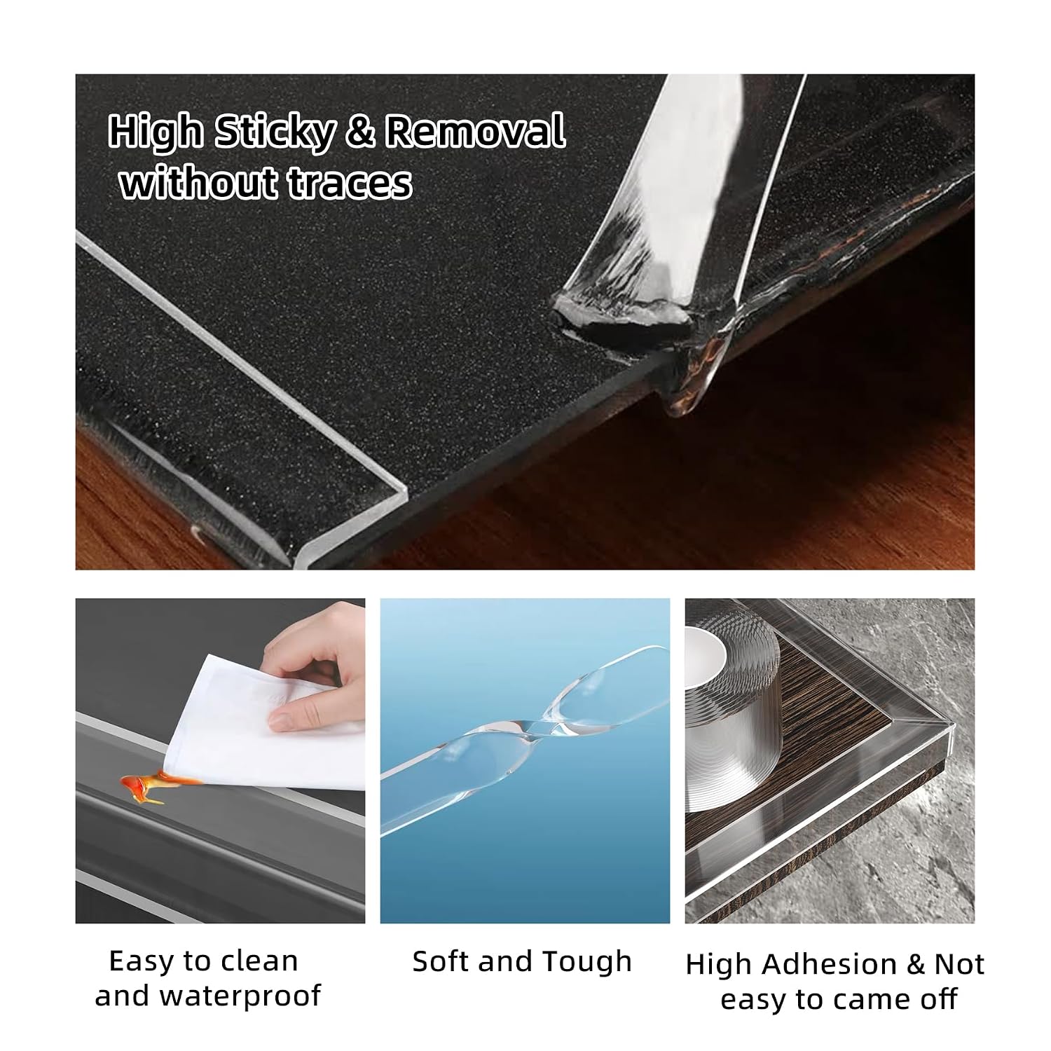 1.57 in x 9.84 FT,Corner Protector Baby,Clear Edge Protector Strip