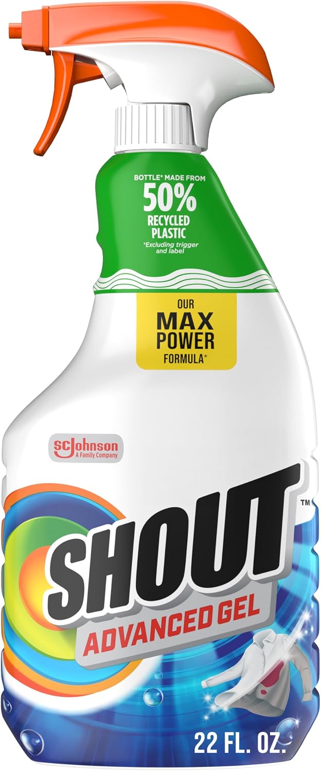 Shout Advanced Gel Laundry Stain Remover Spray, 22oz, (1-Pack)