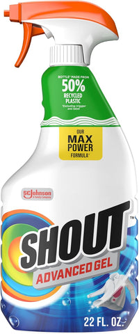 Shout Advanced Gel Laundry Stain Remover Spray, 22oz, (1-Pack)