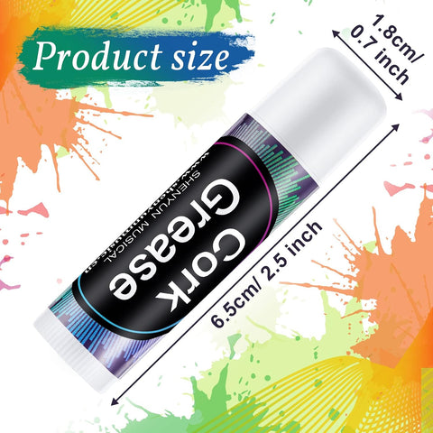 Tondiamo 2 Pieces Cork Grease for Clarinet, Lubricant Tube Woodwind