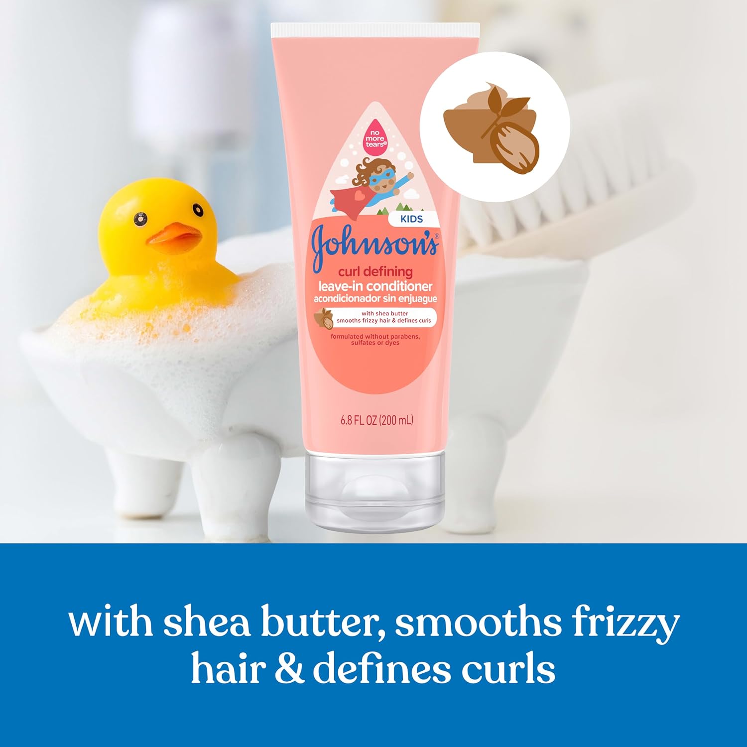 Johnson's Kids Curl Defining Leave-In Conditioner, 6.8 fl. oz