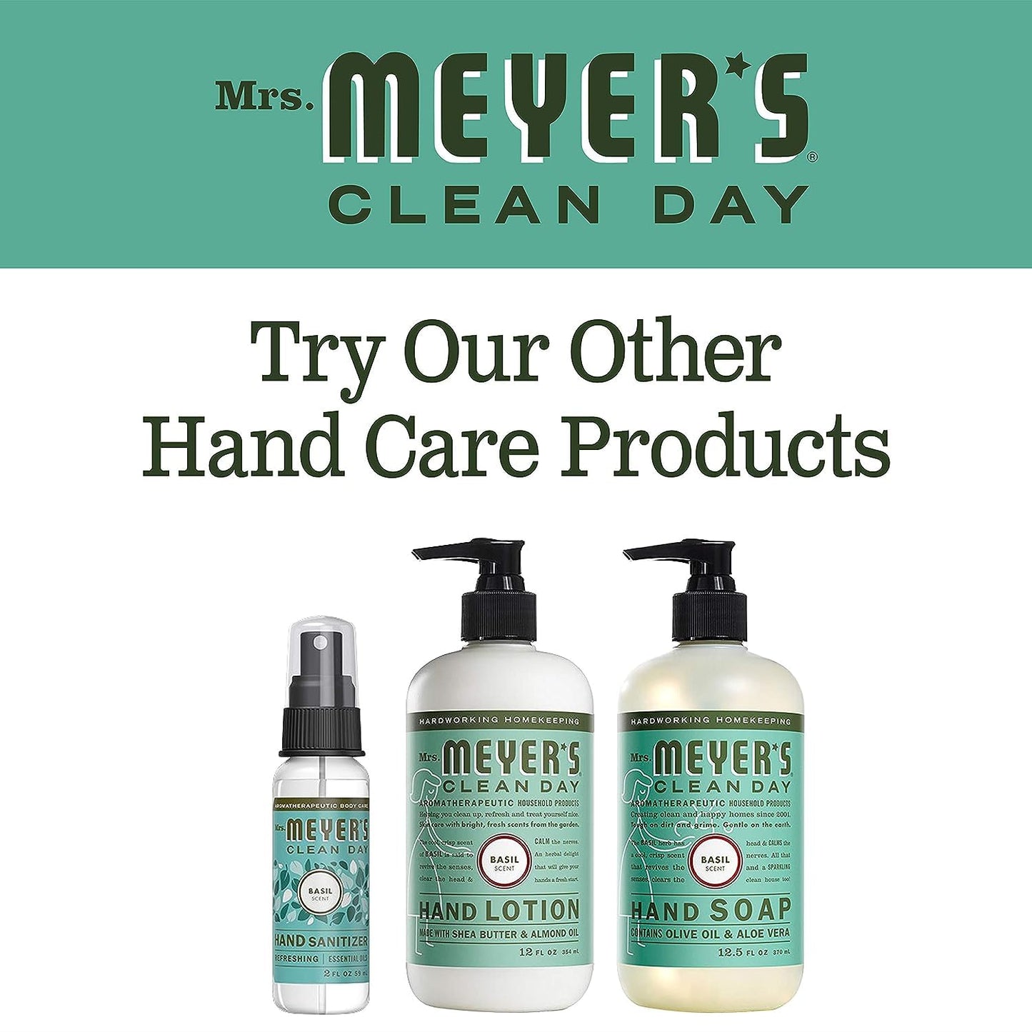 Mrs. Meyer's Basil + Lavender Liquid Hand Soap Variety Pack, 12.5 oz.