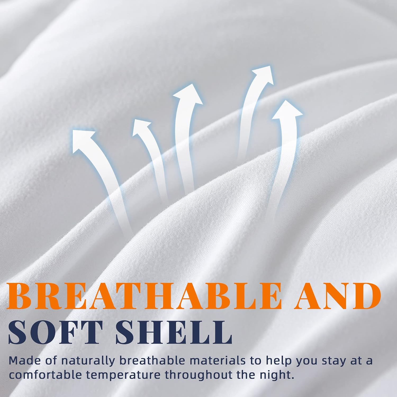 Down Alternative Comforter White King Size - All Season Duvet Insert