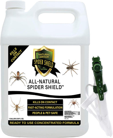 Natural Armor Spider Killer & Repellent - 1 Gallon (128 oz) w/Sprayer