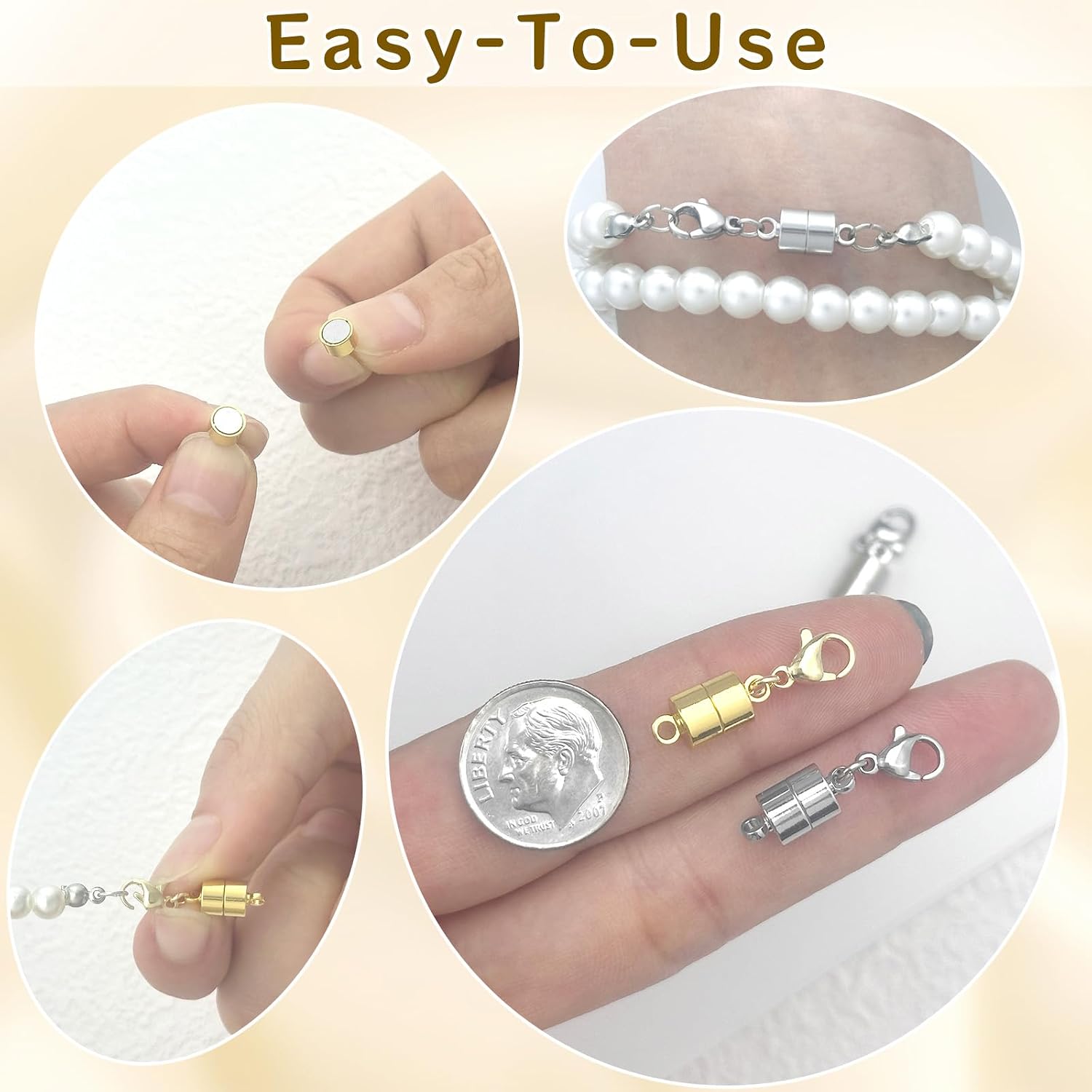 MKCYD Magnetic Necklace Clasps and Closures with Lobster Clasp