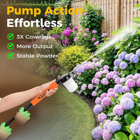 Diatomaceous Earth Powder Duster Applicator Sprayer with Adjustable 4FT Rod