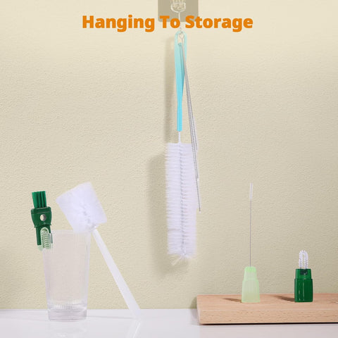 OUTXE 5 Pack Bottle Brush Cleaning Set, 5-in-1 Cup Cleaner Brush