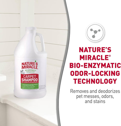 Nature's Miracle Carpet Shampoo Pet Stain & Odor Remover, 64 oz