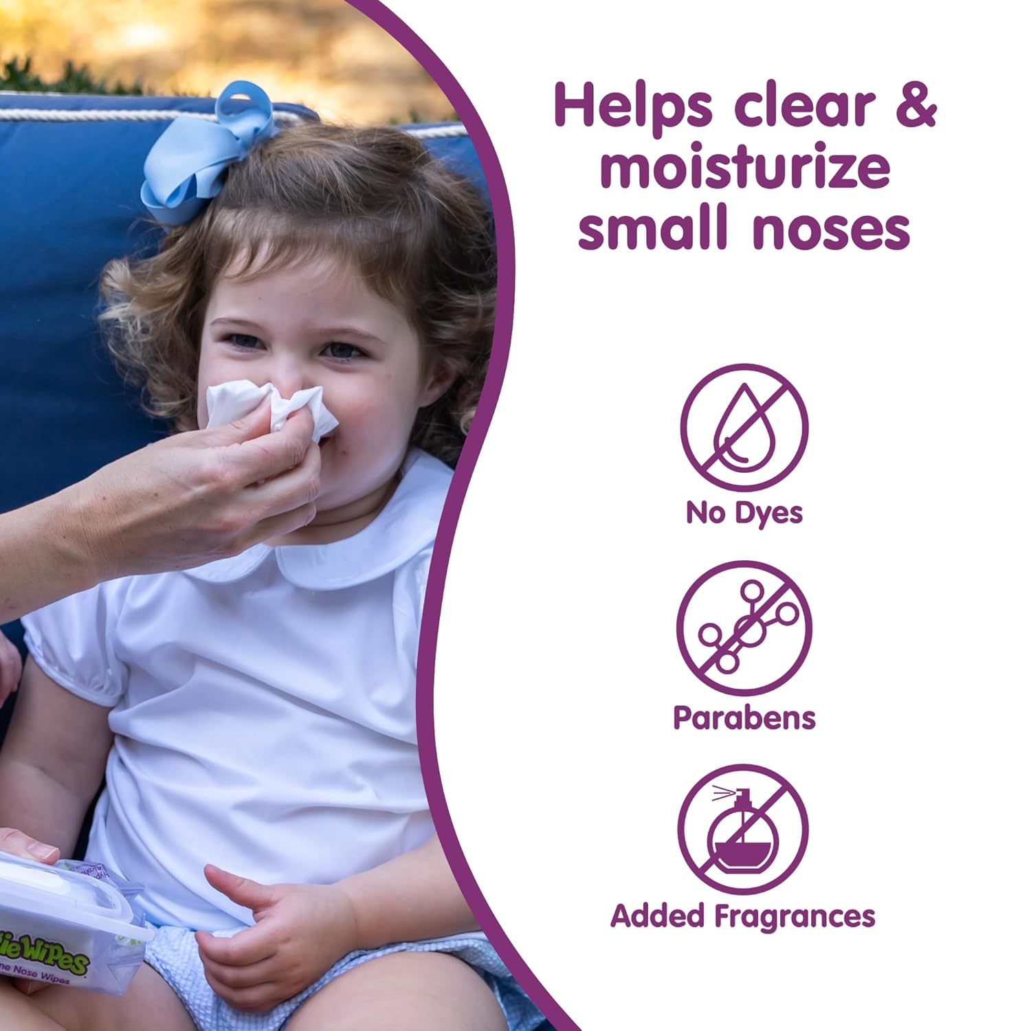 Boogie Saline Nose Wipes Unscented - 90 Count