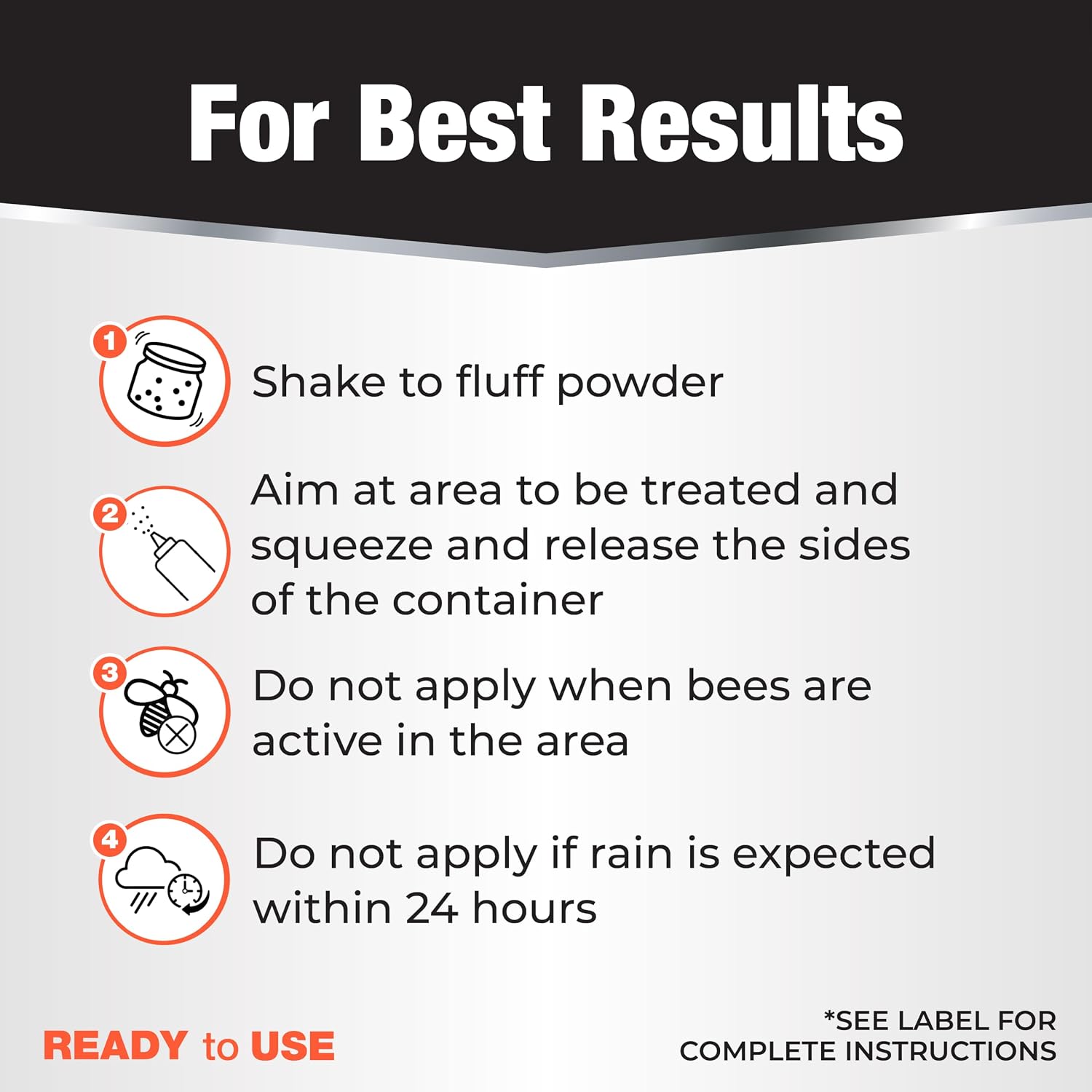 Revenge Spider & Ground Bee Killer, 10 oz Ready-to-Use Dust Treatment
