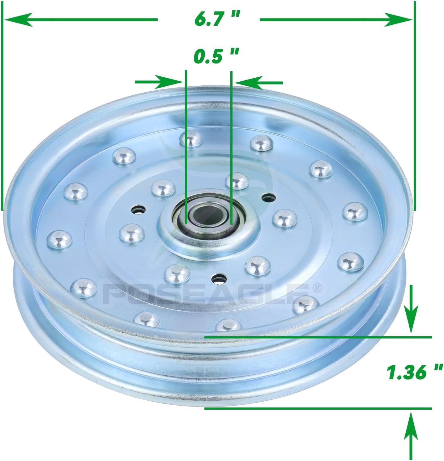2 Pack 5021976 Pulley for Ferris 61 Inch, Simplicity 52 Inch Mower