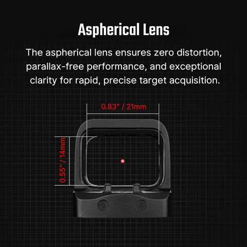 OSIGHT SE Enclosed Red/Green Dot, 2 & 32 MOA Multi-Reticle or 6 MOA Dot