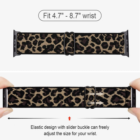 4 Pack Stretchy Solo Loop Compatible with Apple Watch Bands Women Men