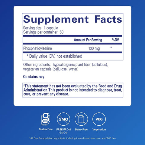 Pure Encapsulations PS 100, 60 Capsules