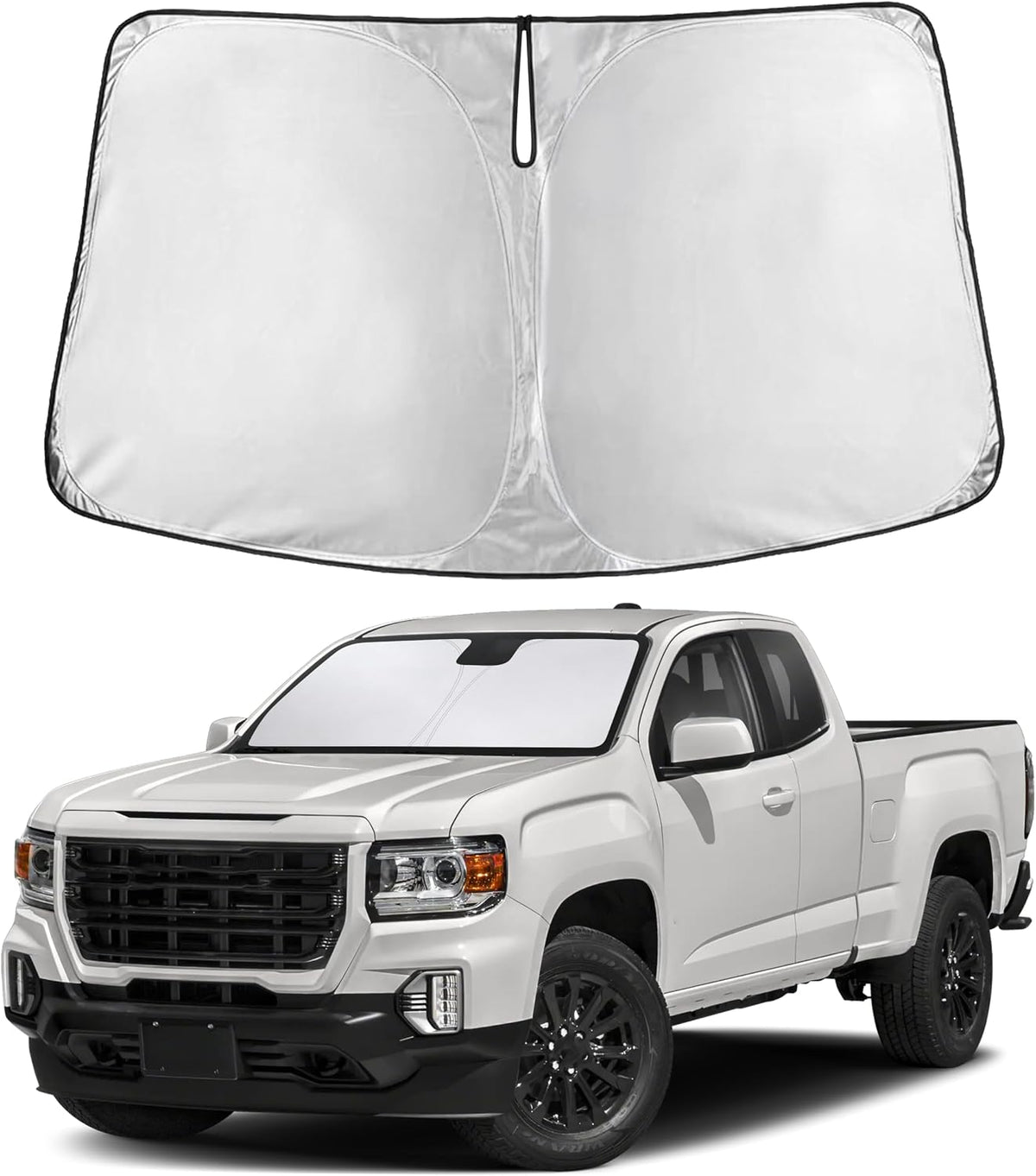 EcoNour Windshield Sunshade Compatible for GMC Canyon 2015-2020 2021 2022
