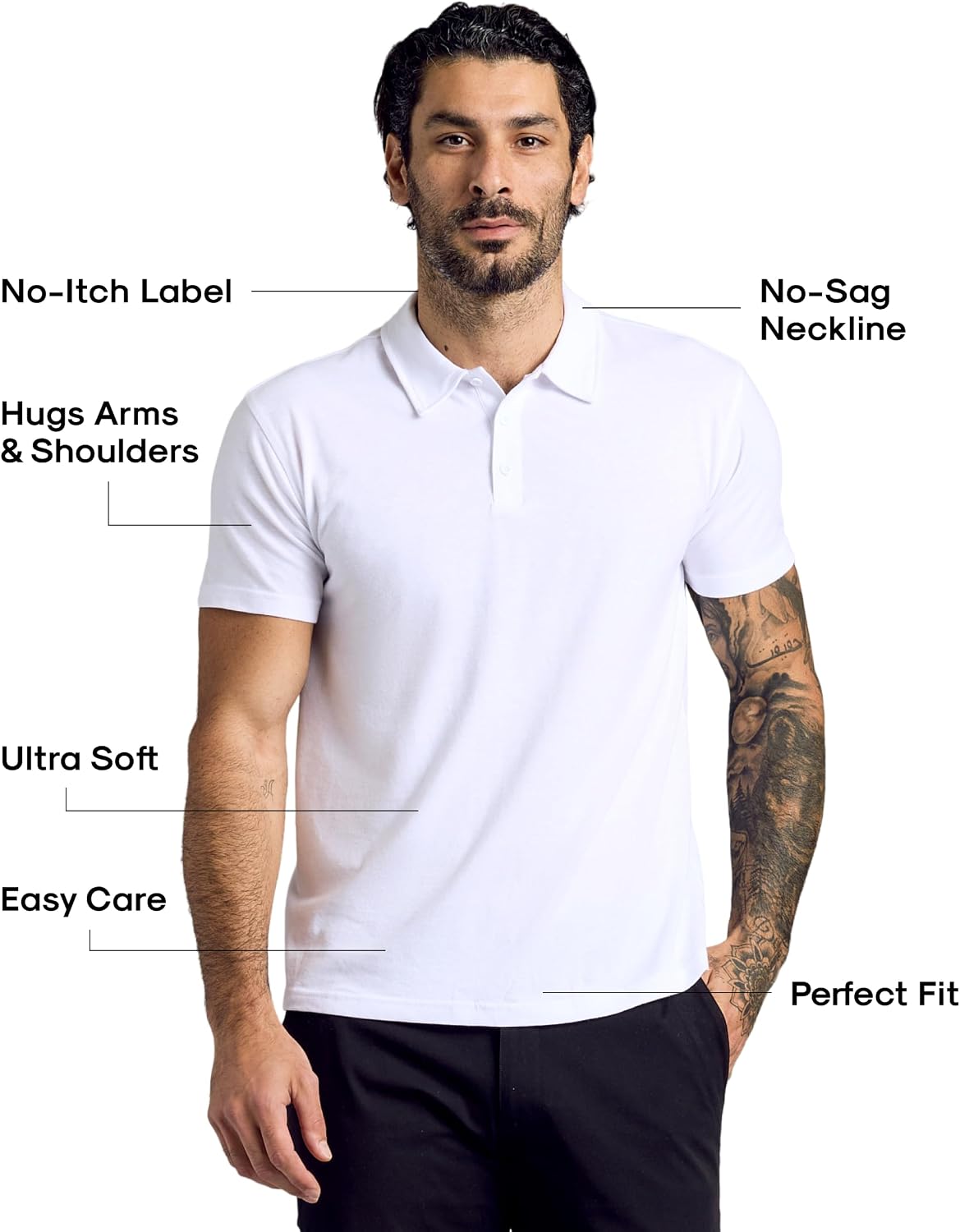 True Classic Mens Novelty Polo Shirts