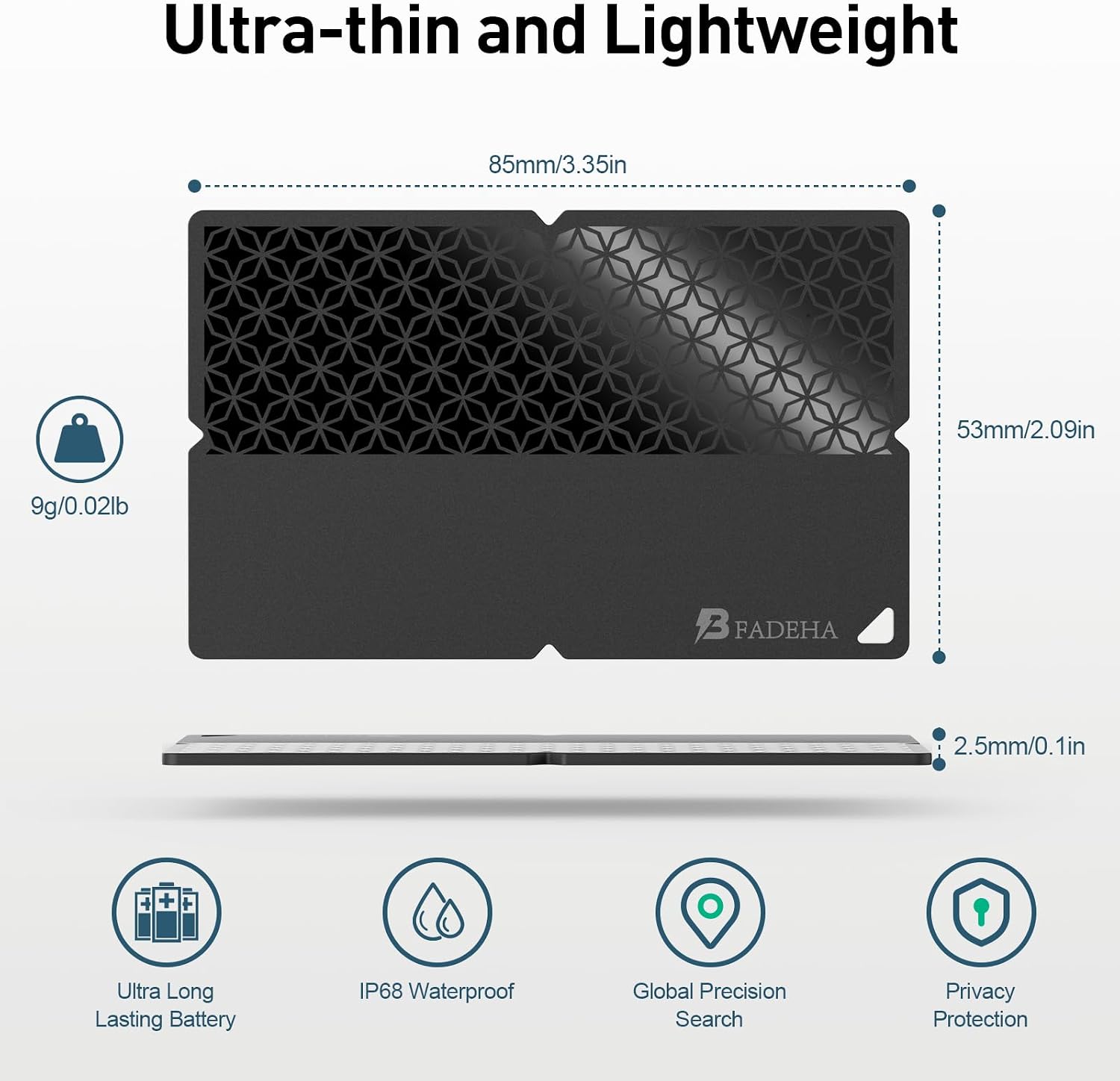 2026 Apple MFi Certified Wallet Tracker Smart Card for Find My