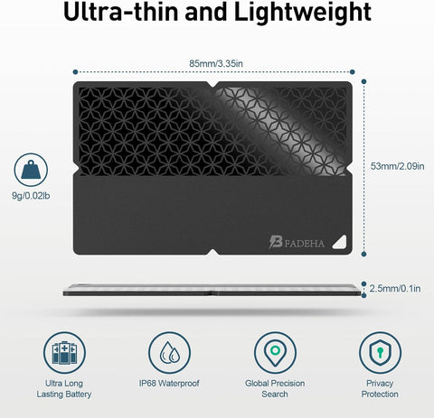2026 Apple MFi Certified Wallet Tracker Smart Card for Find My