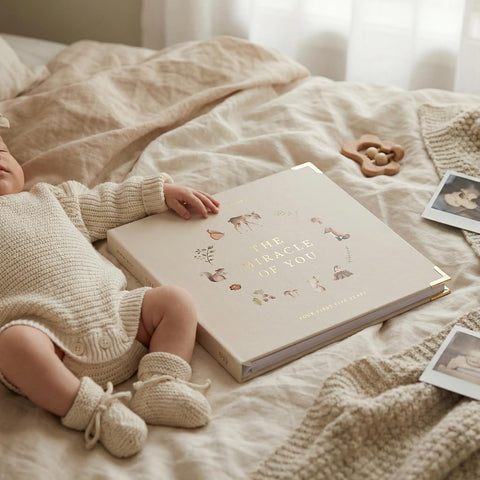 Keepsake Baby Memory Book for Boys and Girls - Timeless First 5 Year Book
