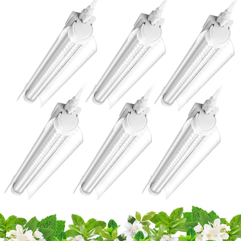 Barrina T8 1FT Grow Light, 5000K Full Spectrum LED Grow Light Strip, 6 Pack