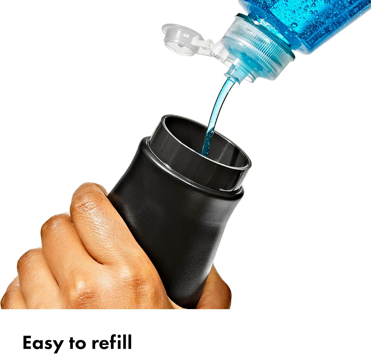 OXO Good Grips Stainless Steel Easy Press Soap Dispenser - Matte Black