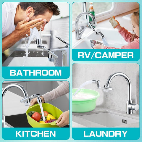 4pcs Carbon Fiber Filter Replacement for CECEFIN Filtered Faucet Extender