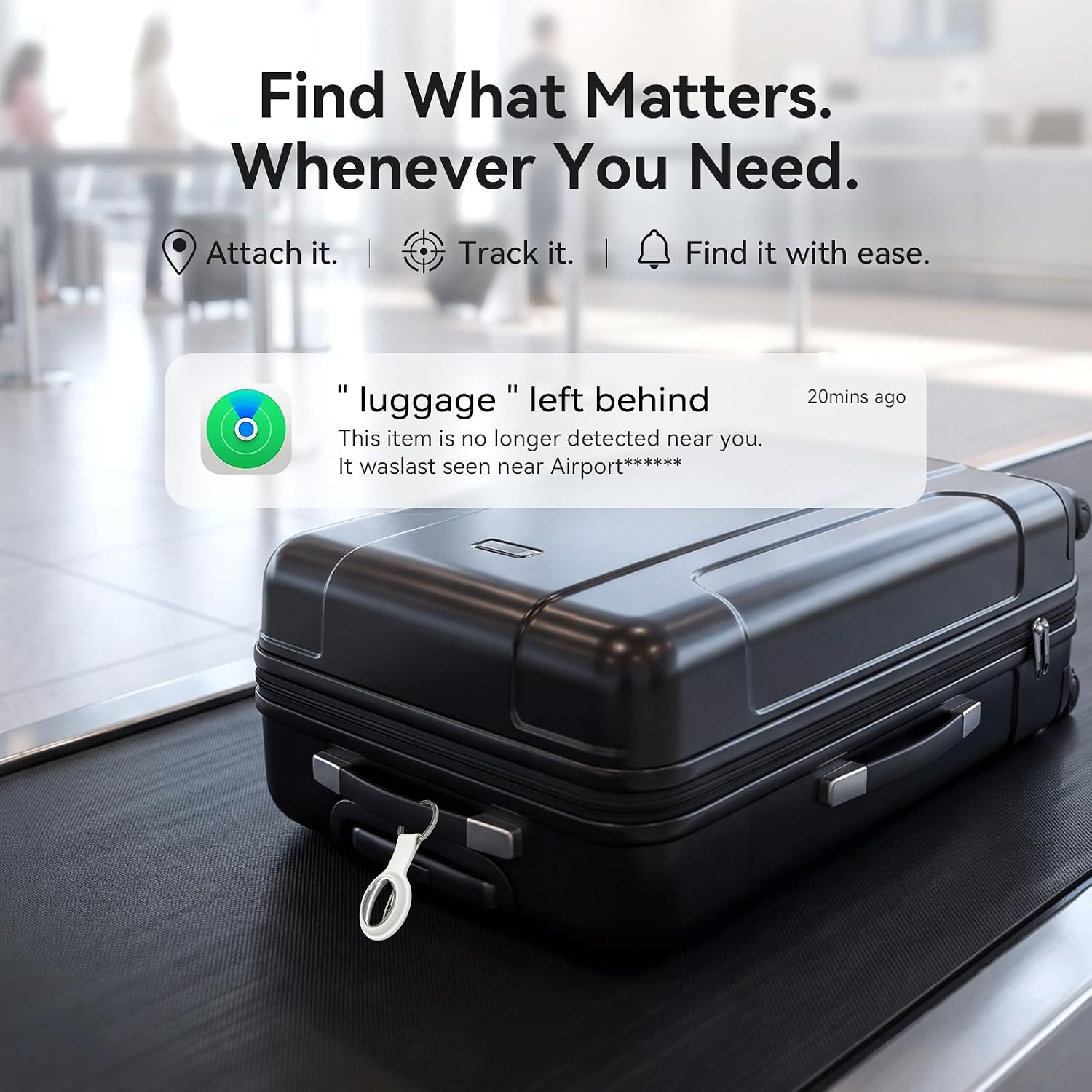 Air Tracker Tag-2 Pack, Smart Item Tags [Apple MFi Certified]