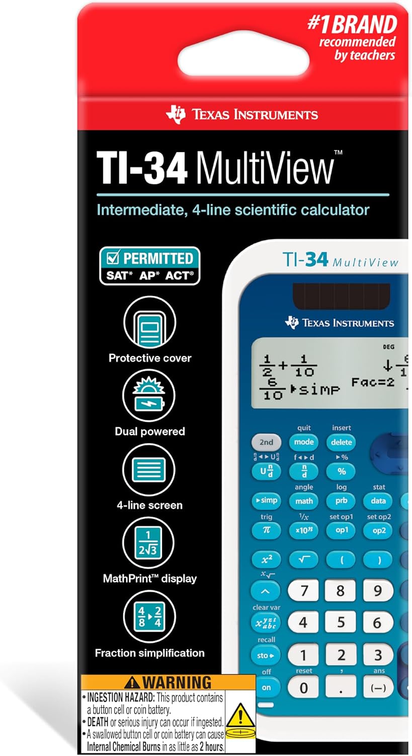 Texas Instruments TI-34 MultiView Scientific Calculator