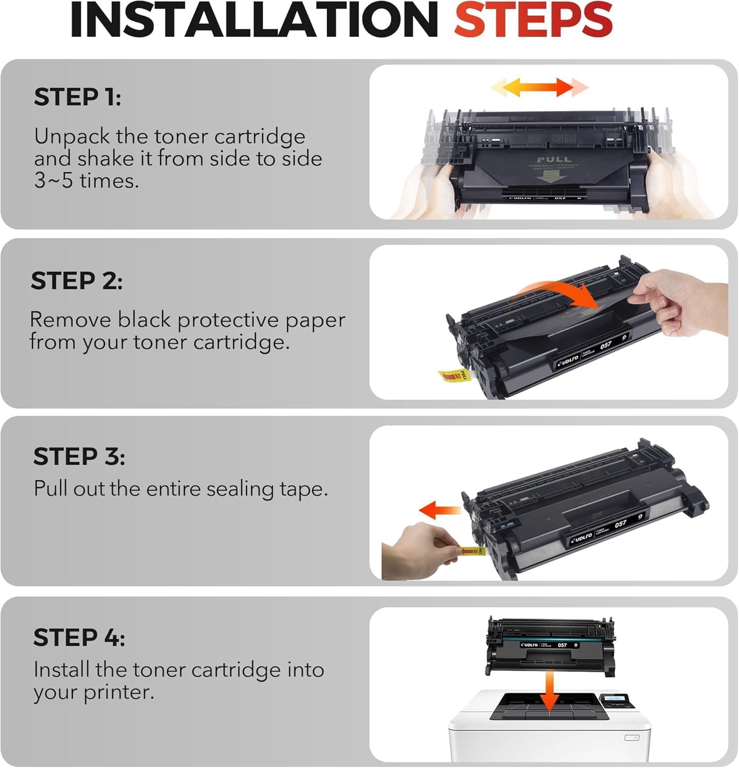 057 Toner Cartridge - Canon 057 Replacement for Canon 057 Toner Cartridge