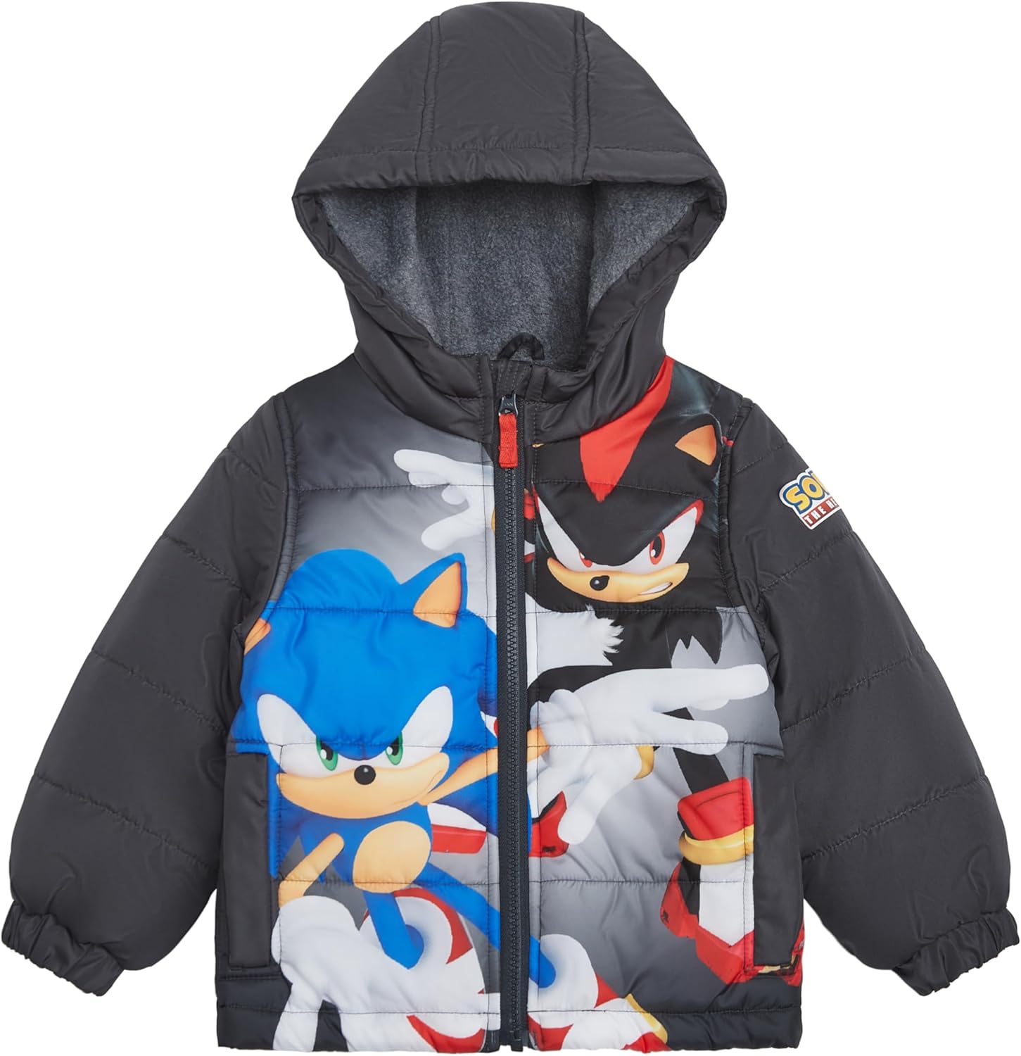 SEGA Sonic the Hedgehog Boys’ Heavyweight Puffer Hooded Bubble Jacket Winter Coat