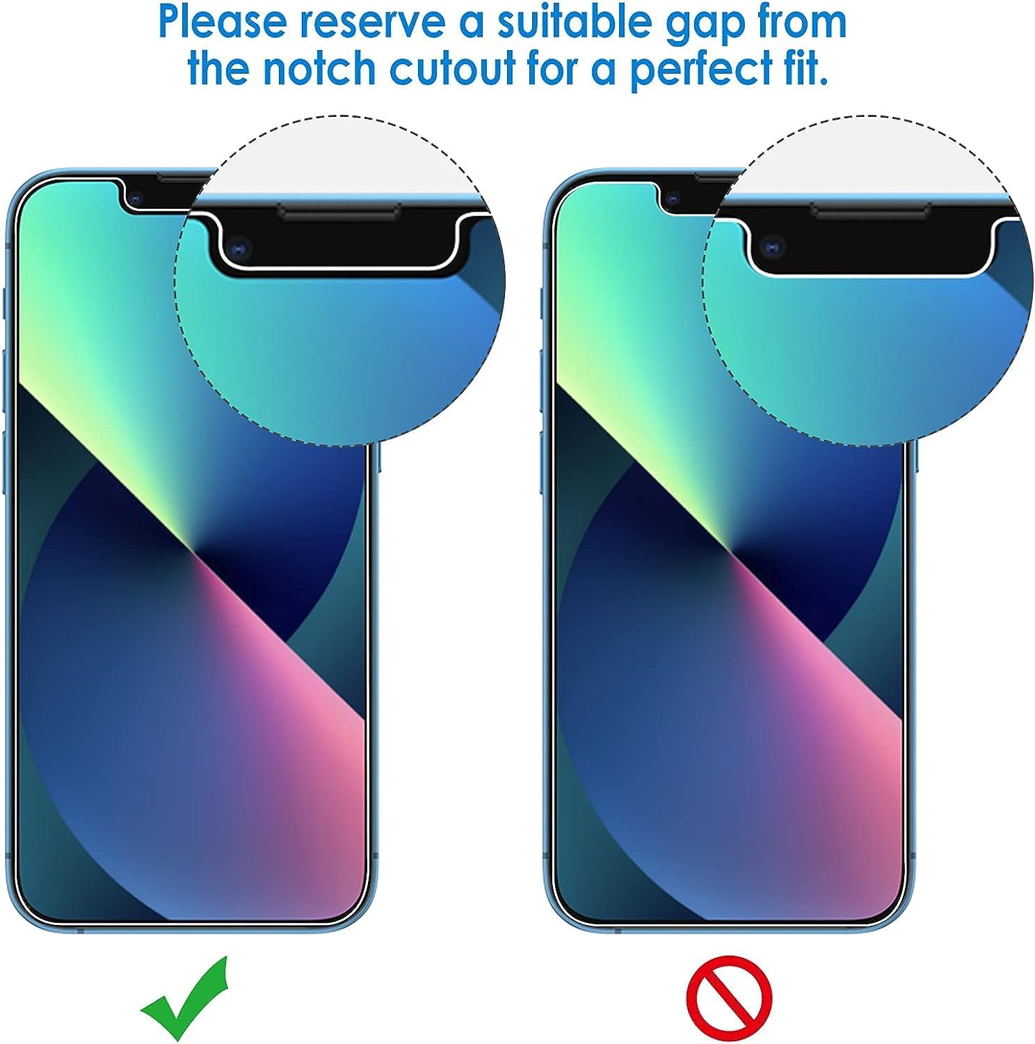 JETech Screen Protector for iPhone 13/13 Pro, 3-Pack
