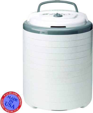NESCO FD-75A Snackmaster Pro Food Dehydrator, For Snacks, Fruit, Beef Jerky, Gray