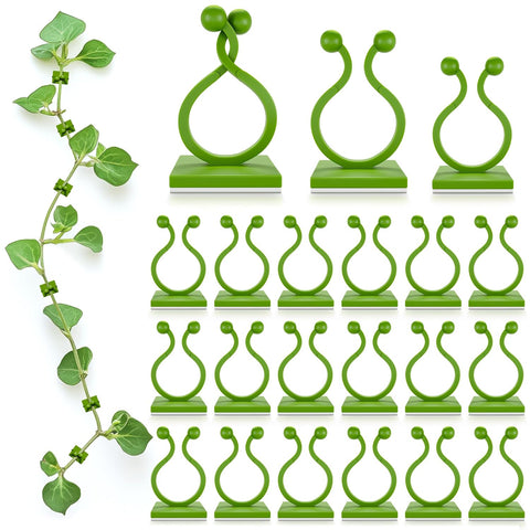 Plant Wall Clips for Climbing Plants, 110Pcs, 3 Sizes, Self-Adhesive Clips