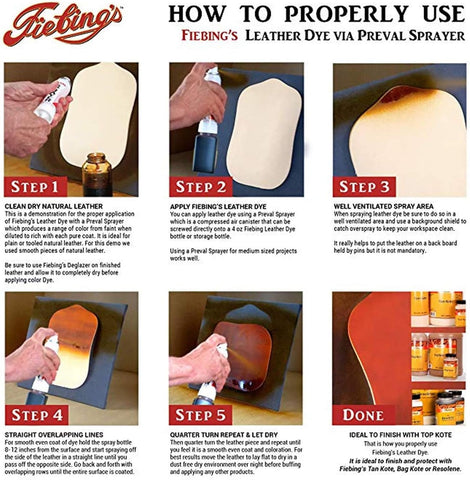 Fiebing's Leather Dye (4 Fl Oz, Mahogany) - Alcohol-Based, Penetrating, Permanent Dye for Shoes, Boots, Belts, Bags, Furniture - Includes Wool Dauber Applicator - Recolor & Restore Leathercraft