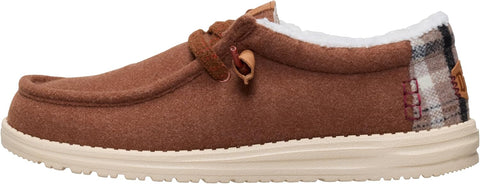 HEYDUDE Men’s Wally Cozy Plaid Downtown | Sherpa Lined Slip-On Loafers for Men, Lightweight & Comfortable