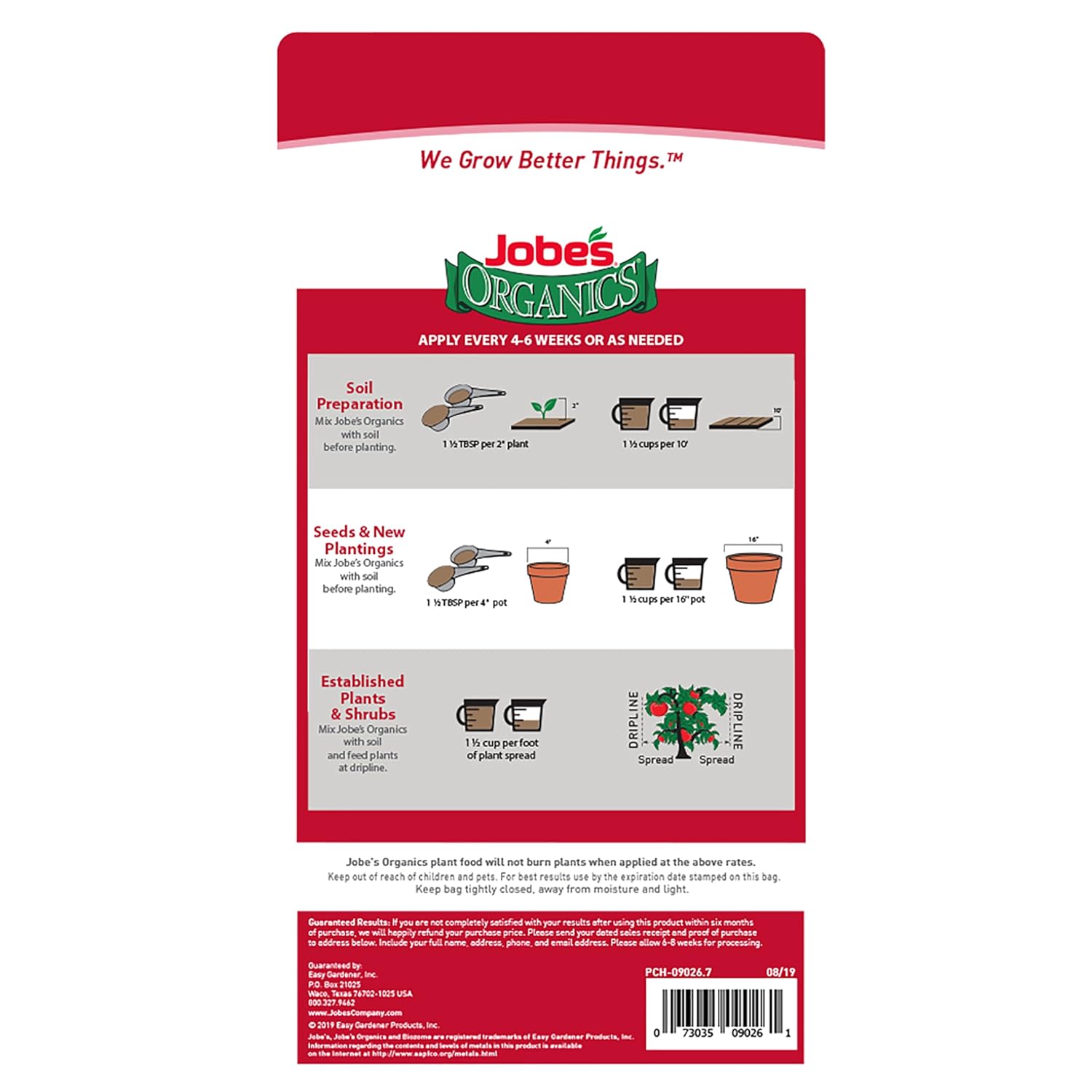 Jobe’s Organics Granular Garden Fertilizer, Easy Plant Care Fertilizer for Vegetable Gardens and Tomato Plants, 4 lbs Bag