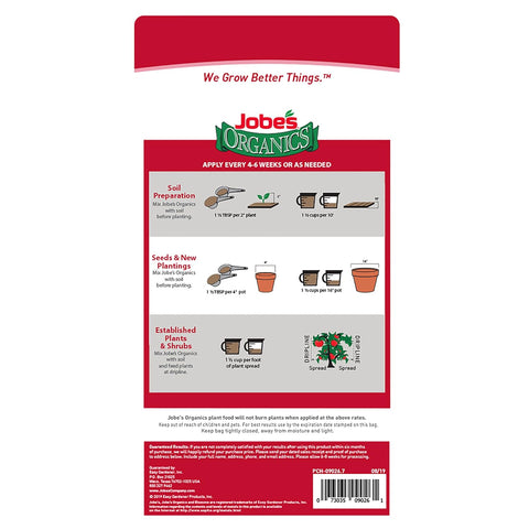 Jobe’s Organics Granular Garden Fertilizer, Easy Plant Care Fertilizer for Vegetable Gardens and Tomato Plants, 4 lbs Bag