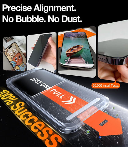 TORRAS 2-Pack for iPhone Air Screen Protector [12Ft Military-Grade Shatterproof] [9H+ Aerospace Tempered Glass] Anti-Scratch Full Coverage Fit