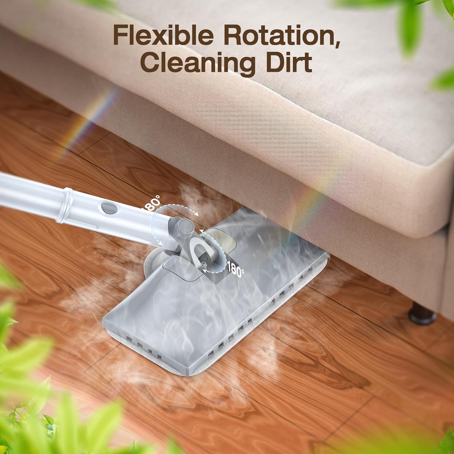 ScrubWiz Steam Cleaner 10-in-1, Detachable Handheld Steam Mop for Multi-Surface