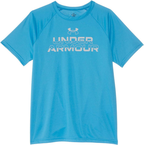 Under Armour Kids Tech Split Wordmark Short Sleeve T-Shirt (Big Kid)