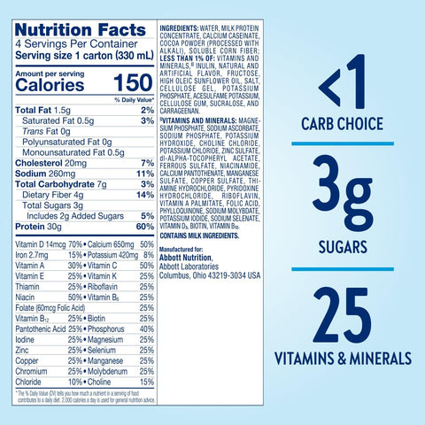 Glucerna Protein Smart Nutrition Shake to Support Blood Sugar Management