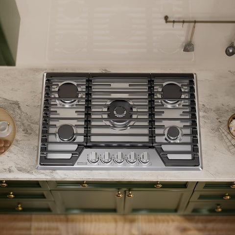 Empava 30-Inch Gas Cooktop, 5 SABAF Burners, NG LPG Stainless Steel Stove