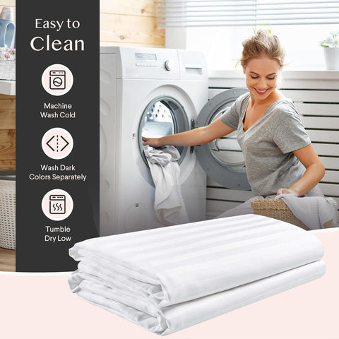 FAUNNA 600TC 100% Cotton Pillow Protectors, King Size (20x36), 6 Pack, Oeko-TEX Certified, Hotel Grade Pillow Cover with Silent Zipper, Zip Up Pillow Cases, White
