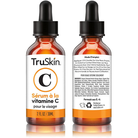 TruSkin Vitamin C Serum – Anti Aging Facial Serum with Vitamin C, Hyaluronic Acid, Vitamin E – Brightening Serum – Even Skin Tone, Improve Appearance of Dark Spots, Fine Lines & Wrinkles, 2 Fl Oz