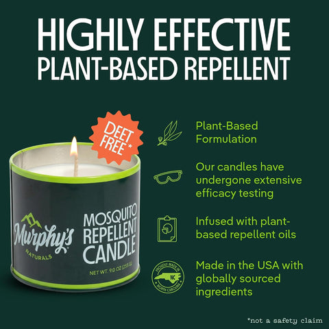 Murphy's Naturals Citronella Mosquito Repellent Candles, 9 oz (Pack of 2)
