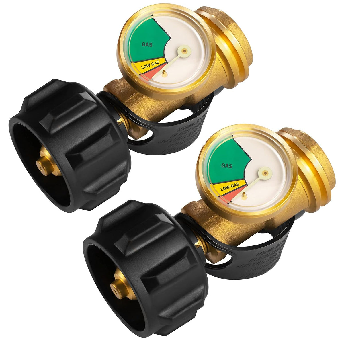 Propane Tank Gauge Level Indicator Leak Detector for 5-40 lb Tanks 2 Pack
